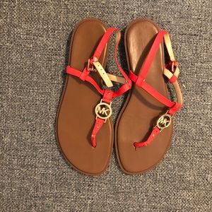 Michael Kors Orange Sandals
